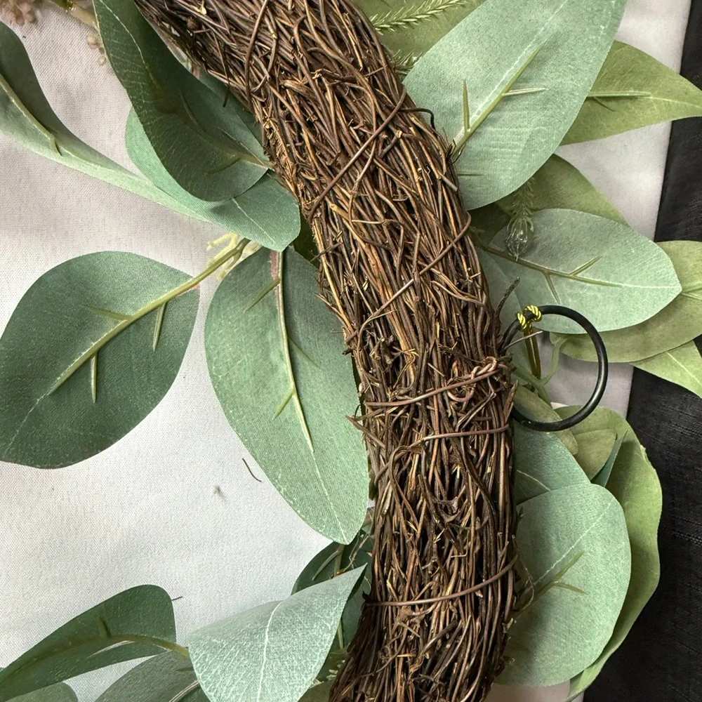 Threshold Green and Gold Wreath 22 inch NWT